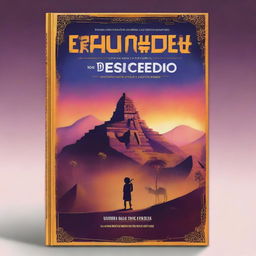 A captivating book cover titled 'Explorando o Desconhecido: Guia de Viagem para Destinos Únicos'