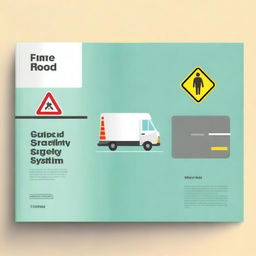 Create a cover page on the topic 'Road Accident Safety System' with dimensions 1200 x 630 pixels