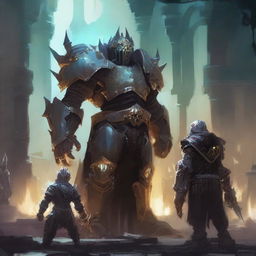 A depiction of a ruined king, an experiment with exoskeleton armor, and Warmog's armor