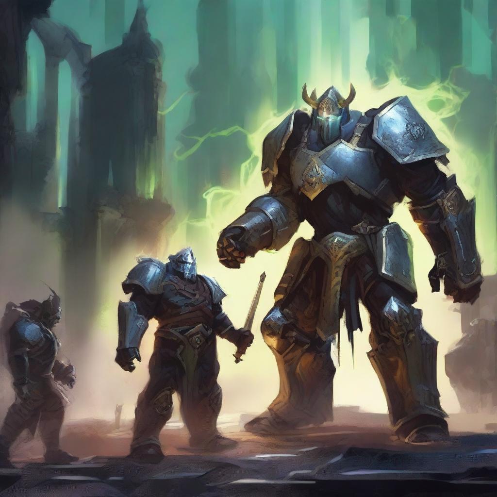 A depiction of a ruined king, an experiment with exoskeleton armor, and Warmog's armor