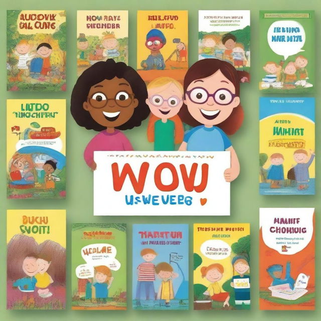 Design a series of children's books with the theme 'We Love What We Do'