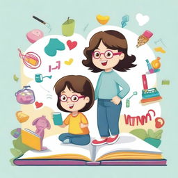 Design a chapter in a children's book with the theme 'We Love What We Do'