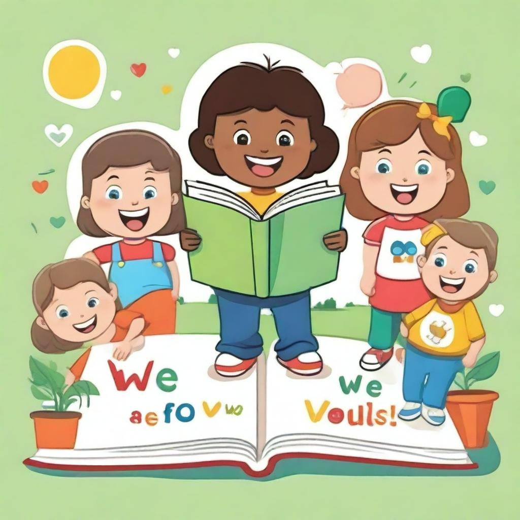 Design a chapter in a children's book with the theme 'We Love What We Do'