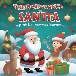 Create a book cover titled 'The Disappearance of Santa'