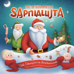 Create a book cover titled 'The Disappearance of Santa'