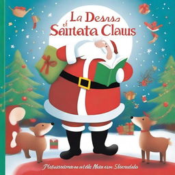 Crea una portada de libro titulada 'La Desaparición de Santa Claus' en español