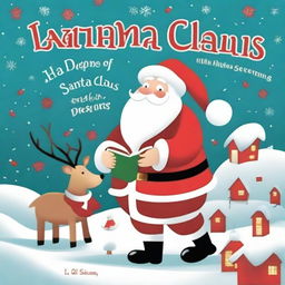 Crea una portada de libro titulada 'La Desaparición de Santa Claus' en español