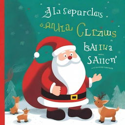 Crea una portada de libro titulada 'La Desaparición de Santa Claus' en español