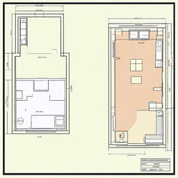 Create a detailed floor plan of a bedroom that is 3