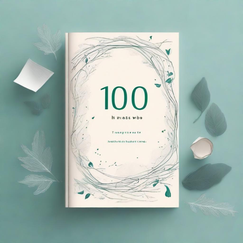 Create a beautifully drawn book cover for a poetry book titled '100 Notes I'm Afraid to Write