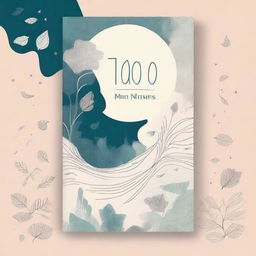 Create a beautifully drawn book cover for a poetry book titled '100 Notes I'm Afraid to Write' for Wattpad