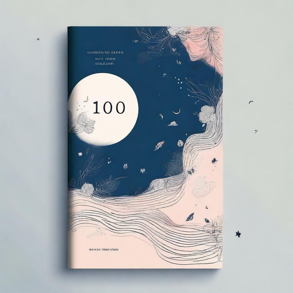 Create a beautifully drawn book cover for a poetry book titled '100 Notes I'm Afraid to Write' for Wattpad