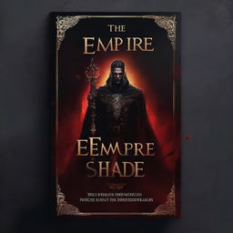 Create a dark and captivating cover for a young adult fantasy book titled 'The Empire Under the Blood'