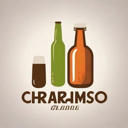 Um logotipo para uma cervejaria com tema de churrasco