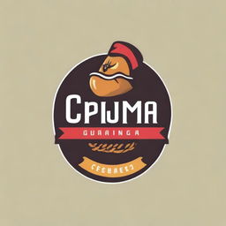 Um logotipo para uma cervejaria com tema de churrasco