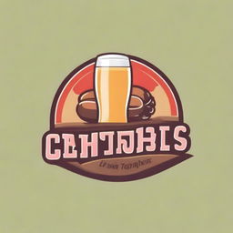 Um logotipo para uma cervejaria com tema de churrasco