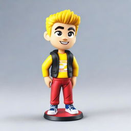 Create a miniature figure of Jake Paul, designed for a YouTube-themed zoo