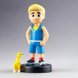 Create a miniature figure of Jake Paul, designed for a YouTube-themed zoo