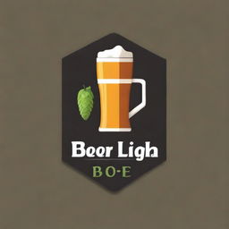 Create a beer logo that is modern and eye-catching