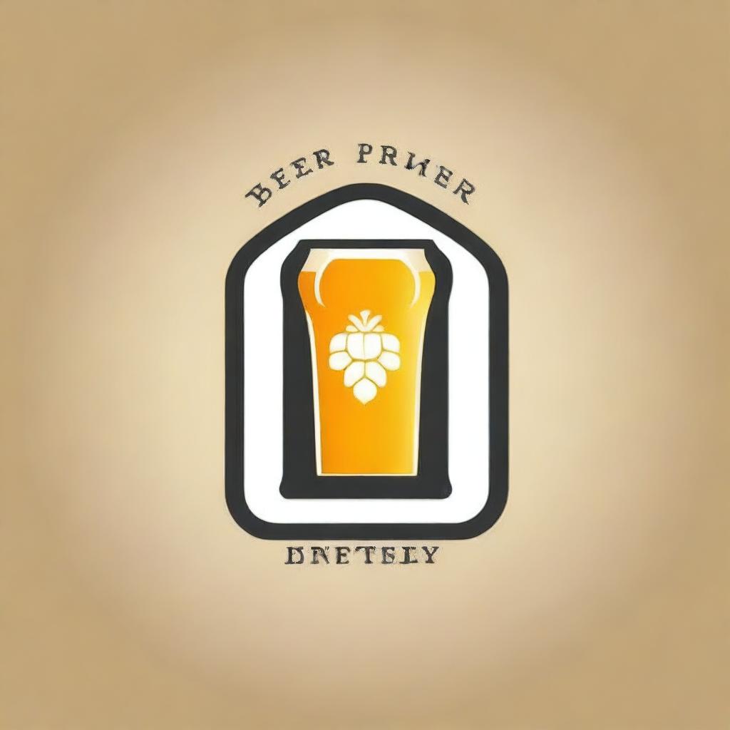 Create a beer logo that is modern and eye-catching