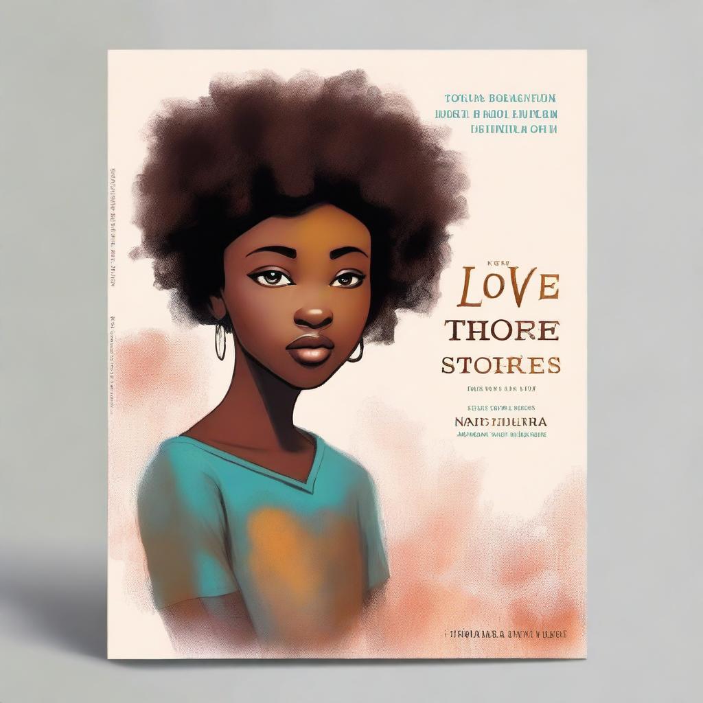 Create the front and back cover for a 6x9 book titled 'Teenage Love Stories: Poetry, Betrayal and Hope' by Nokulunga Mjwara