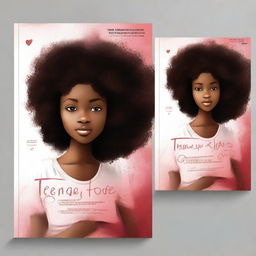 Create the front and back cover for a 6x9 book titled 'Teenage Love Stories: Poetry, Betrayal and Hope' by Nokulunga Mjwara