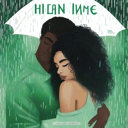 A light-skinned black woman with long curly hair, tears in her eyes, hugging a tall white man with green eyes and short black hair