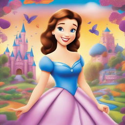 Crea un póster de película de Disney con una chica gorda llamada Amely