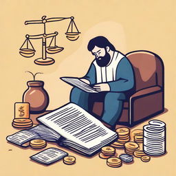 An image illustrating the concept of finances according to the Bible