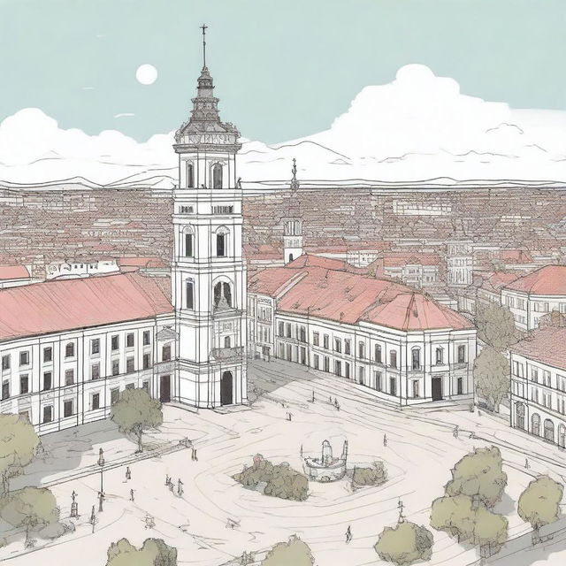 Create an image representing the Romanian city of Cluj