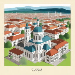 Create an image representing the Romanian city of Cluj