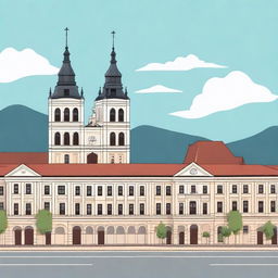 Create an image representing the Romanian city of Cluj