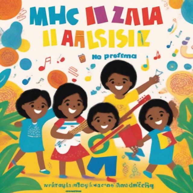 A book cover for 'Musicalização Infantil' with the subtitle 'O valor da música no desenvolvimento das crianças na primeira infância'