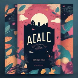 Create a book cover featuring a captivating and mysterious design