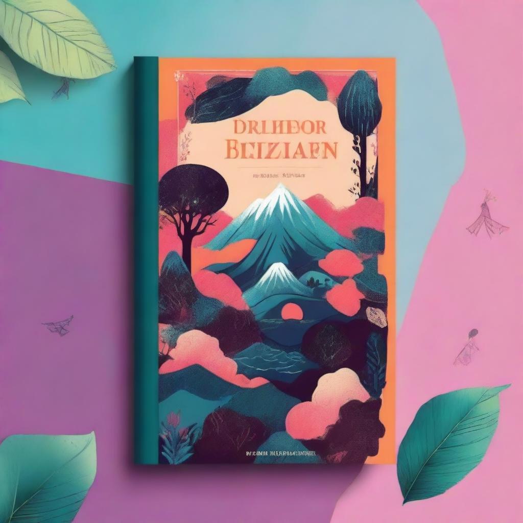 Create a book cover featuring a captivating and mysterious design