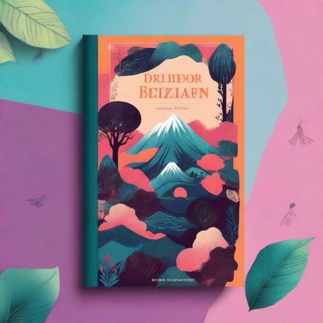 Create a book cover featuring a captivating and mysterious design