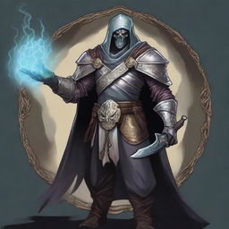 Create a detailed Dungeons & Dragons token featuring an undead revenant paladin of the Order of the Silver Dragon