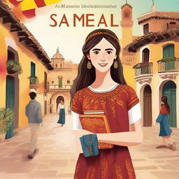 A book cover featuring a teenage girl who moves to Spain