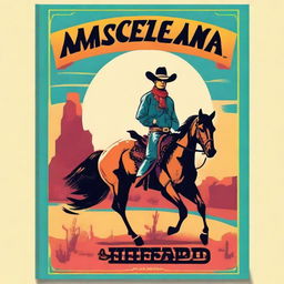 Create a vibrant book cover in a Western pop art style