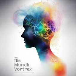 Create a book cover for a book titled 'The Mind Vortex: The Invisible Forces Shaping Our Thoughts and Decisions'