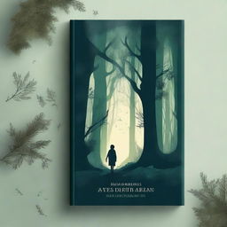 A captivating book cover featuring an adventurous scene with a mysterious forest, a brave protagonist, and a hint of magic