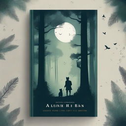 A captivating book cover featuring an adventurous scene with a mysterious forest, a brave protagonist, and a hint of magic