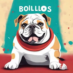 Create a vibrant and engaging poster for a Netflix film about bulldogs