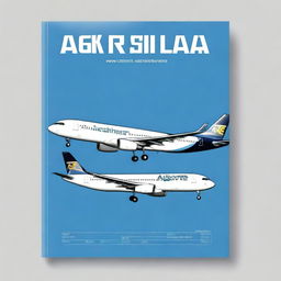 Create a book cover for an Airbus A320 with dimensions 477