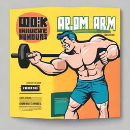 Design a book cover for a guide on arm exercises