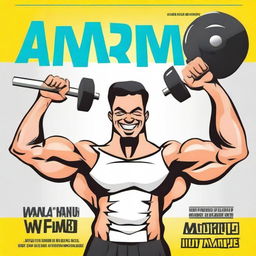 Design a book cover for a guide on arm exercises