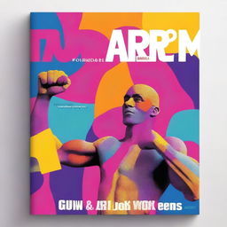 Design a book cover for a guide on arm exercises