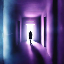 Create a suspenseful book cover with a clear, dimly lit background featuring a hospital corridor or abstract shadows