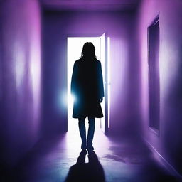 Create a suspenseful book cover with a clear, dimly lit background featuring a hospital corridor or abstract shadows