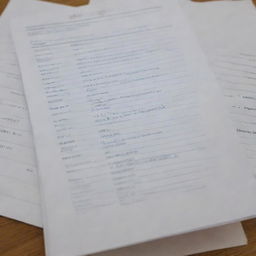 A stack of tests all marked with perfect scores of 100% with Danielle's name on each, showcasing excellence and academic success.